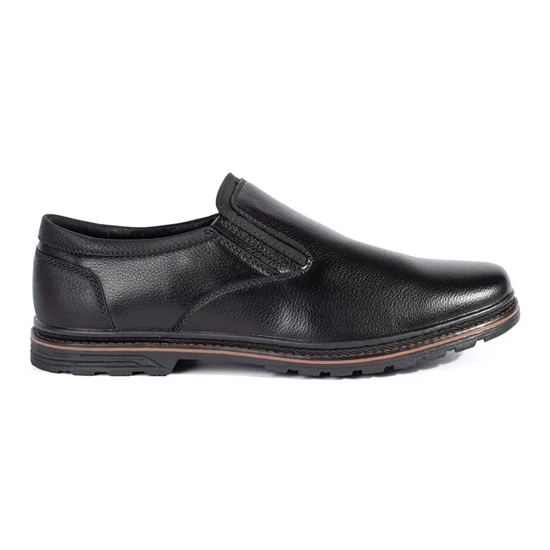 Los zapatos de hombre resbalaron negros 1 Los zapatos de hombre resbalaron negros 1
