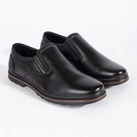 Los zapatos de hombre resbalaron negros 2 Los zapatos de hombre resbalaron negros 2