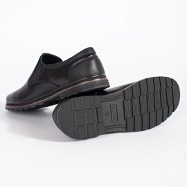 Los zapatos de hombre resbalaron negros 3