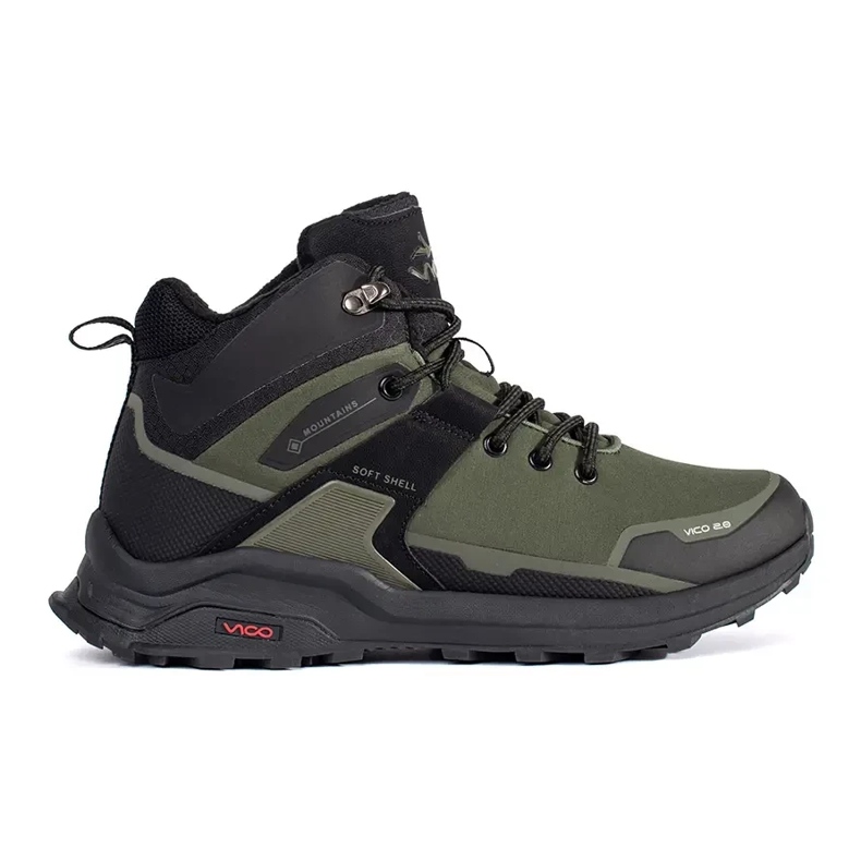 Vico Zapatos de trekking para hombres de color negro verde 1 Vico Zapatos de trekking para hombres de color negro verde 1