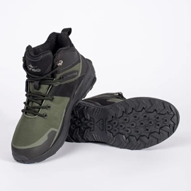 Vico Zapatos de trekking para hombres de color negro verde 3