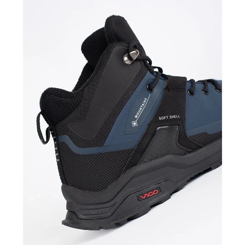 Vico Zapatos de trekking para hombres azules y azul marino 1
