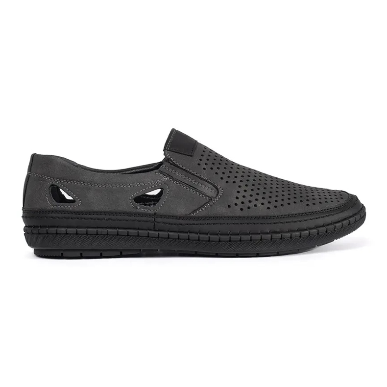 Zapatos de trabajo abiertos grises para hombres 2