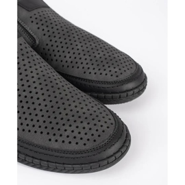 Zapatos de trabajo abiertos grises para hombres 1