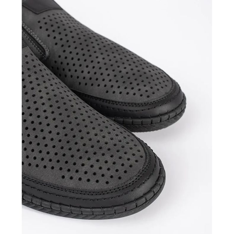 Zapatos de trabajo abiertos grises para hombres 1