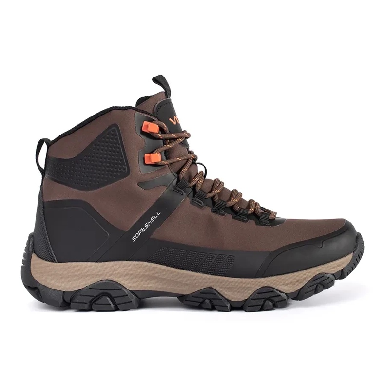 Vico Zapatos de invierno de hombres marrones atados Softshell marrón 2 Vico Zapatos de invierno de hombres marrones atados Softshell marrón 2