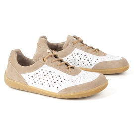 Olivier Barefoot mujeres zapatillas minimalistas 1769pol blanco perforado 4