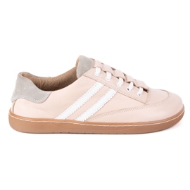 Zapatillas de deporte descalzo Kaia Olivier - zapatos de cuero anatómico en polvo rosado 1 Zapatillas de deporte descalzo Kaia Olivier - zapatos de cuero anatómico en polvo rosado 1