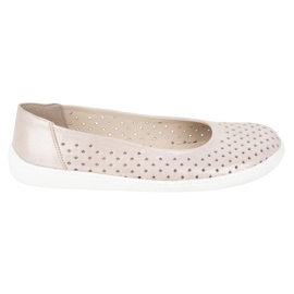 Olivier Slip de bombas minimalistas de mujer descalzo -in 1771pol Pink Satin Perforation rosado 2