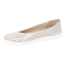 Olivier Slip de bombas minimalistas de mujer descalzo -in 1771pol Pink Satin Perforation rosado 3
