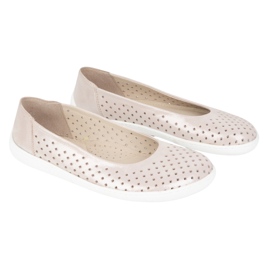 Olivier Slip de bombas minimalistas de mujer descalzo -in 1771pol Pink Satin Perforation rosado 4