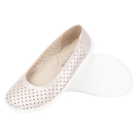 Olivier Slip de bombas minimalistas de mujer descalzo -in 1771pol Pink Satin Perforation rosado 5