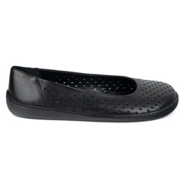 Olivier Bombas de mujer descalzos Slocked 1771pol Black Perforated negro 1