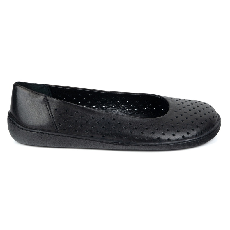 Olivier Bombas de mujer descalzos Slocked 1771pol Black Perforated negro 1