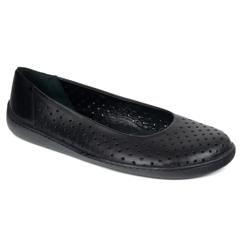 Olivier Bombas de mujer descalzos Slocked 1771pol Black Perforated negro 2