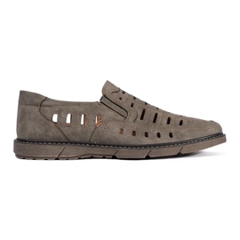 Mocasines slip-on calados para hombre marrón 3