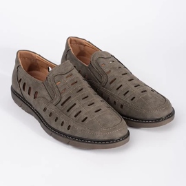 Mocasines slip-on calados para hombre marrón 4