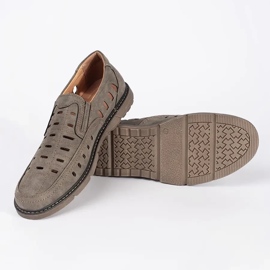 Mocasines slip-on calados para hombre marrón 5