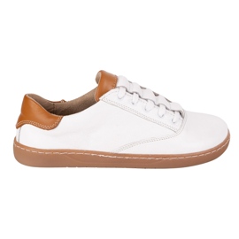 Zapatillas de zapatillas descalza maja olivier - zapatos de cuero blanco anatómico 1