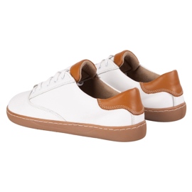 Zapatillas de zapatillas descalza maja olivier - zapatos de cuero blanco anatómico 5