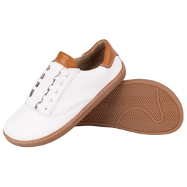 Zapatillas de zapatillas descalza maja olivier - zapatos de cuero blanco anatómico 6