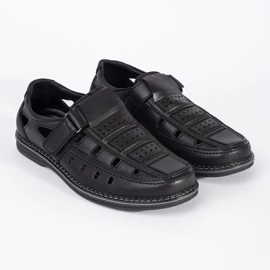 Zapatos de puente de negro para hombres negros 2