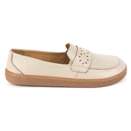 Olivier Barefoot Inga Momoters para mujeres con un beige polaco delantero amplio 3
