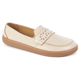 Olivier Barefoot Inga Momoters para mujeres con un beige polaco delantero amplio 4