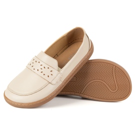 Olivier Barefoot Inga Momoters para mujeres con un beige polaco delantero amplio 7