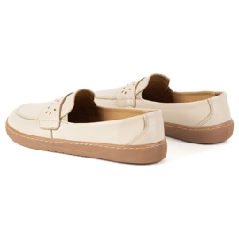 Olivier Barefoot Inga Momoters para mujeres con un beige polaco delantero amplio 8