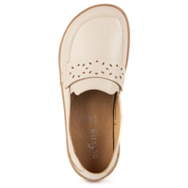 Olivier Barefoot Inga Momoters para mujeres con un beige polaco delantero amplio 9