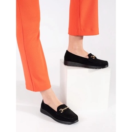 Seastar Mocasines de ante mujeres negras negro 2