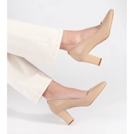 Bombas beige sergio leone 3