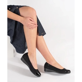 Goodin Zapatos negros con un dedo del pie barnizado 4