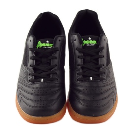American Club Zapatillas deportivas de interior americanas 160709 blanco negro azul verde 4