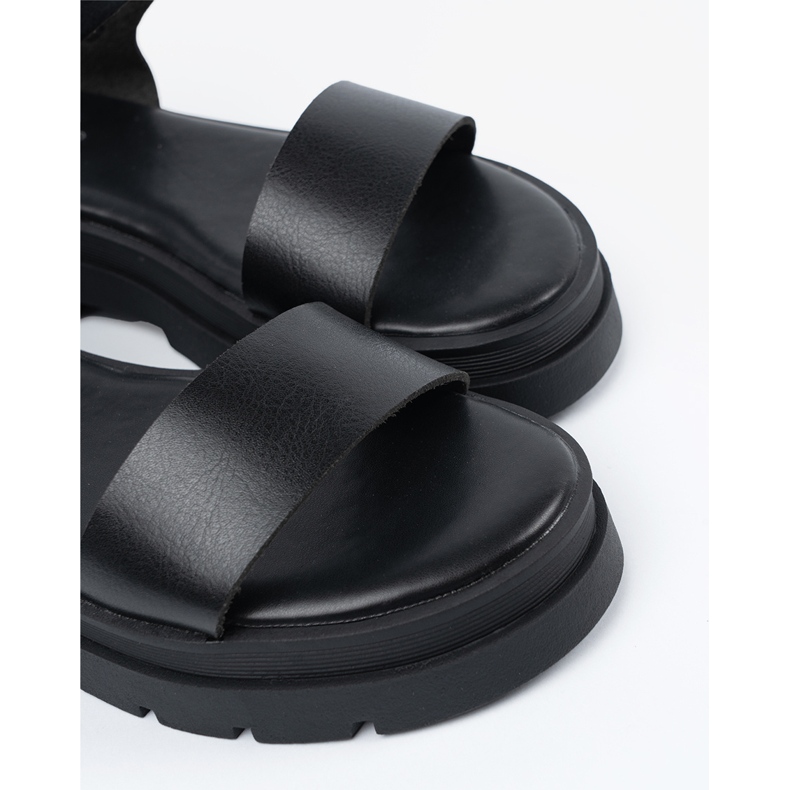 Seastar Sandalias negras para mujeres en la plataforma negro 2