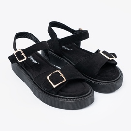 Seastar Sandalias negras con hebilla negro 3