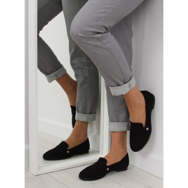 Negro Mocasines negros de mujer T298 Black 1