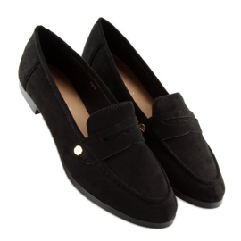 Negro Mocasines negros de mujer T298 Black 5