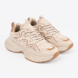 Sneakers Light Beige Women en la plataforma 4