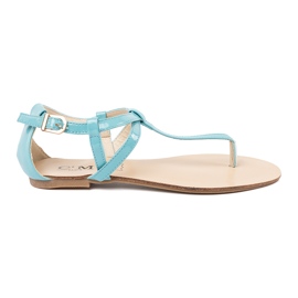 Sandalias azules de estilo azul femenino 3