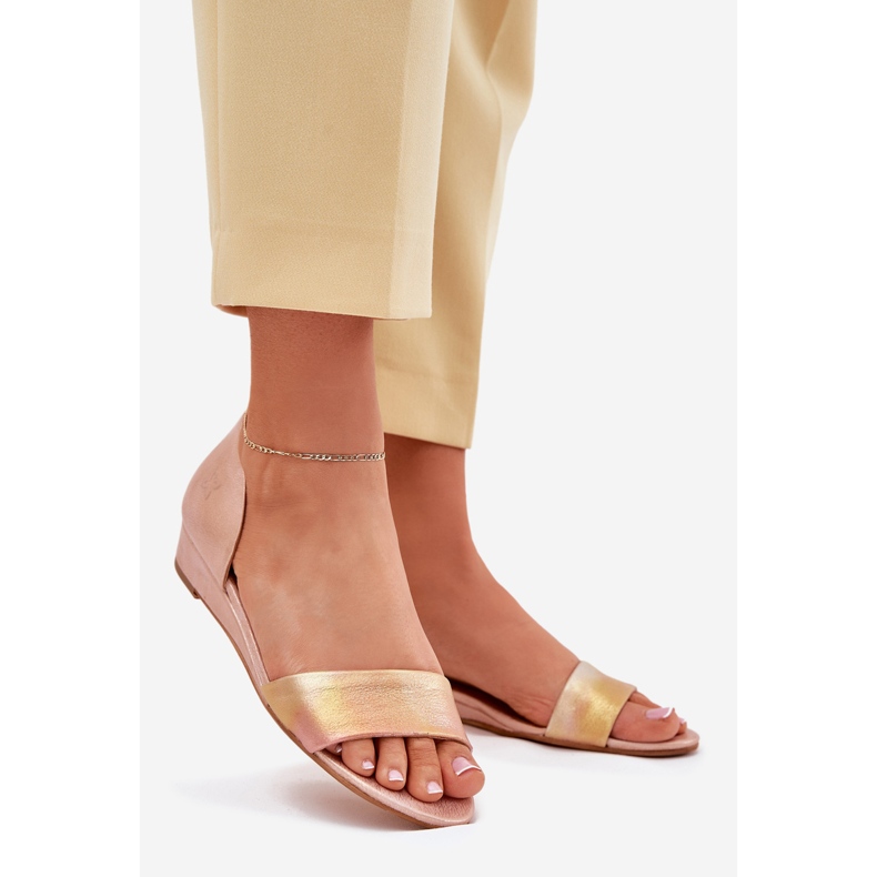 Sandalias de cuero Maciejka 01971-72 Oro rosa 1