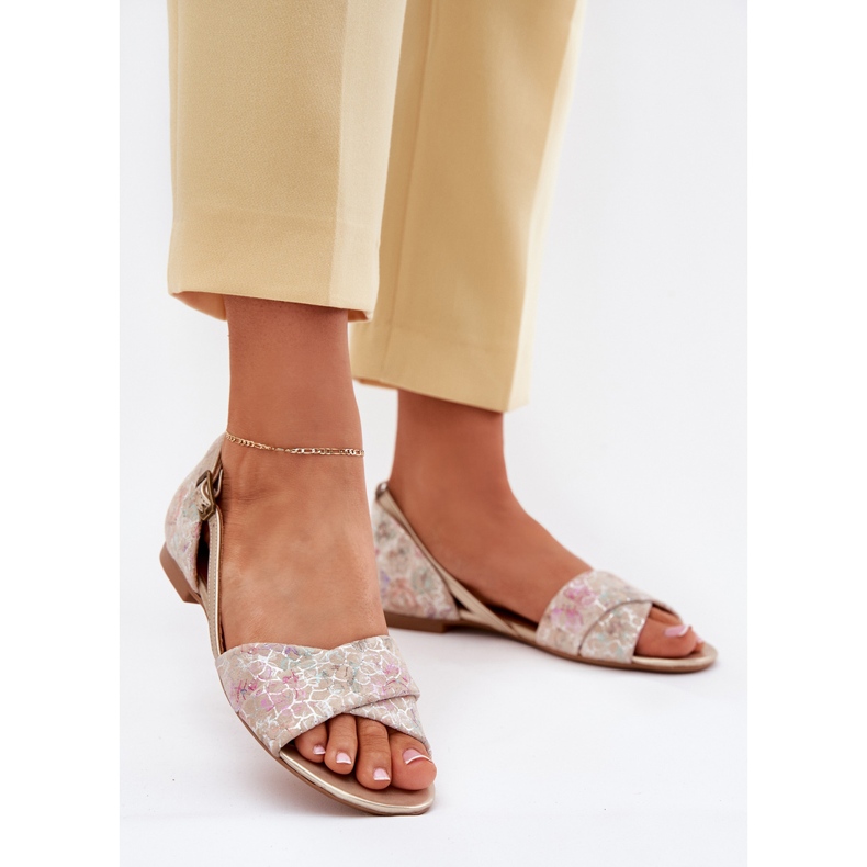 Sandalias planas de Maciejka 04614-22 beige 2