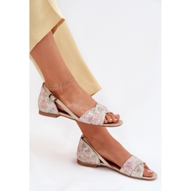 Sandalias planas de Maciejka 04614-22 beige 6