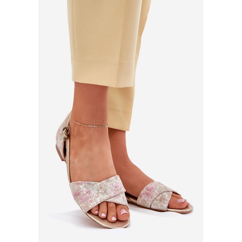 Sandalias planas de Maciejka 04614-22 beige 1