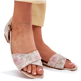 Sandalias planas de Maciejka 04614-22 beige 8