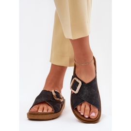 Flip Flip Flip Flip con Inblu ED000025 Hebilla negra negro 3