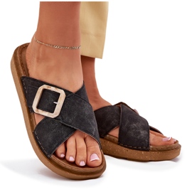 Flip Flip Flip Flip con Inblu ED000025 Hebilla negra negro 8