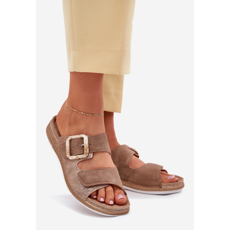 Flip Flip Flip con una hebilla y velcro inblu mk000013 marrón 1 Flip Flip Flip con una hebilla y velcro inblu mk000013 marrón 1