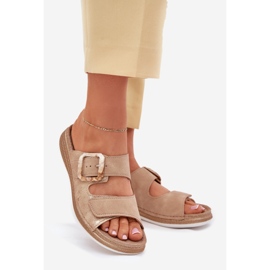 Flip Flip Flip con una hebilla y velcro inblu mk000013 beige 1 Flip Flip Flip con una hebilla y velcro inblu mk000013 beige 1